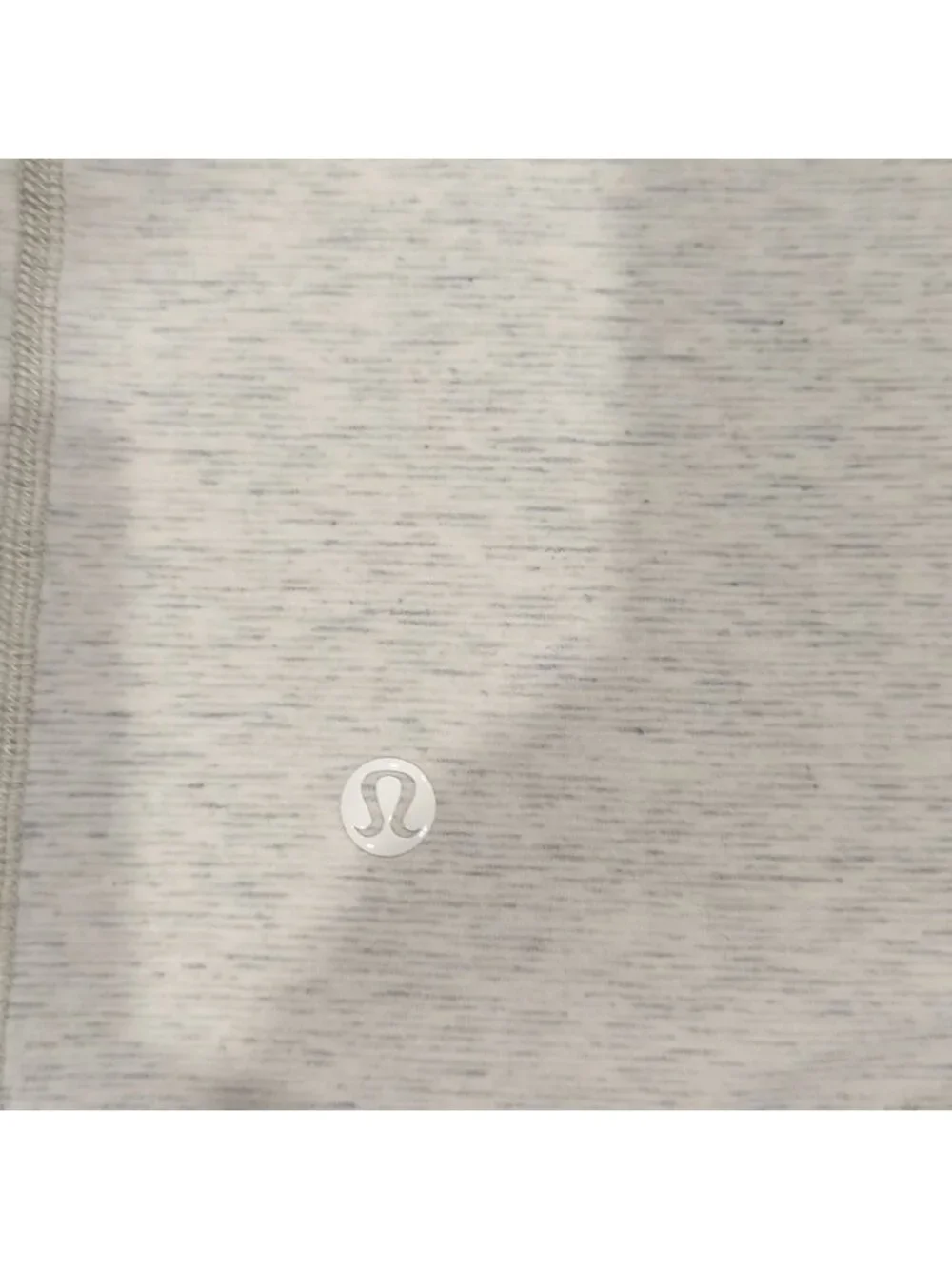 Lululemon Superb Short Sleeve Tee Wee Stripe Heathered Light Grey White